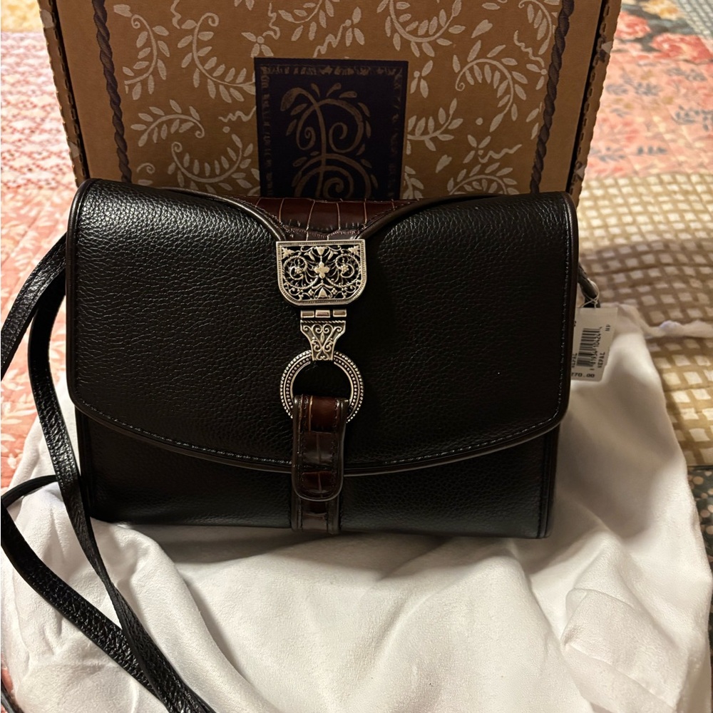 Elegant Black and Brown Women's Bag